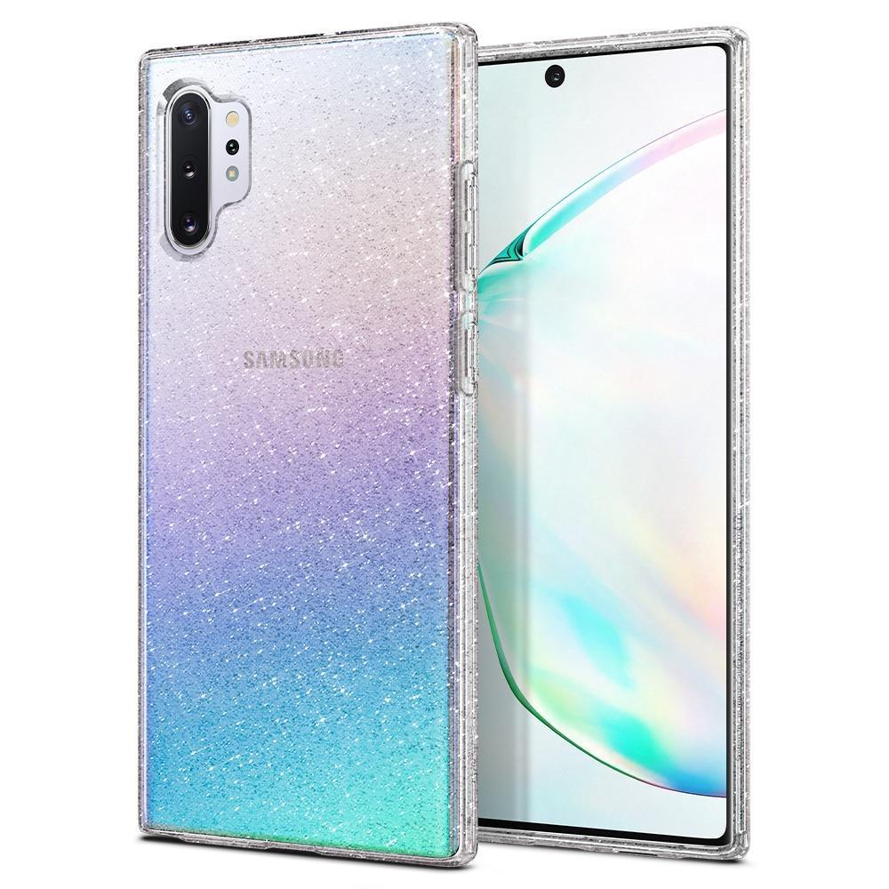 Чехол прозрачный с блестками Spigen Liquid Crystal Glitter для Samsung Galaxy Note 10 Plus Quartz - фото 3