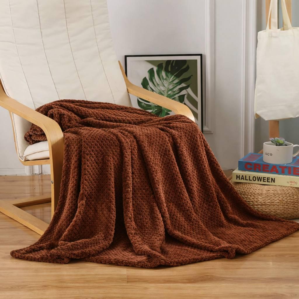 Плед на диван і ліжко Cozy Touch LUX 180x200 см Шоколад (PlaidCozy180Shokolad)