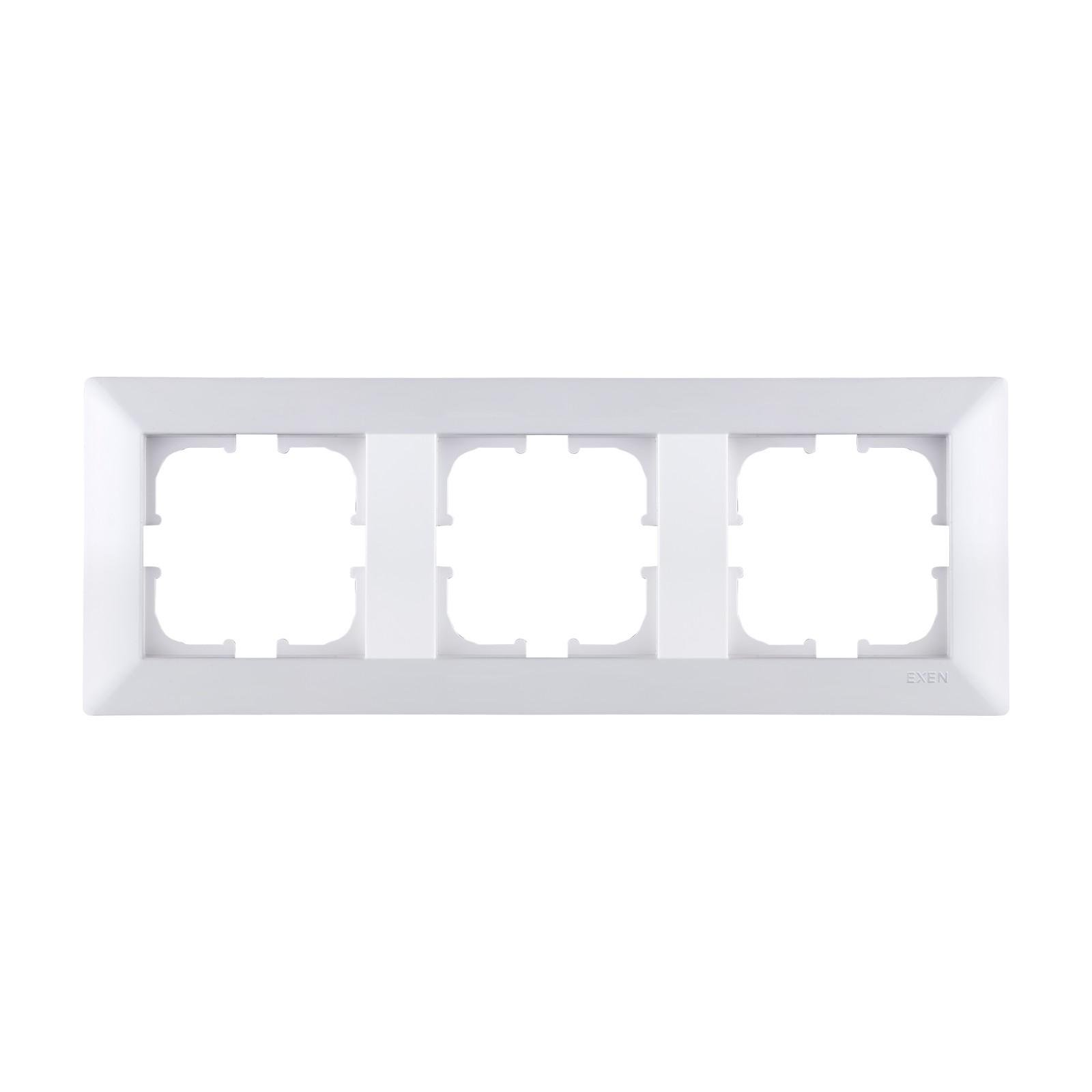 Рамка на 3 секции EXEN Odak Белый Рамка на 3 секции EXEN Odak Белый