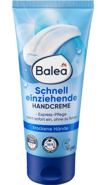Крем для догляду за сухою шкірою рук Balea Schnell Einziehend 100 мл (13340330)