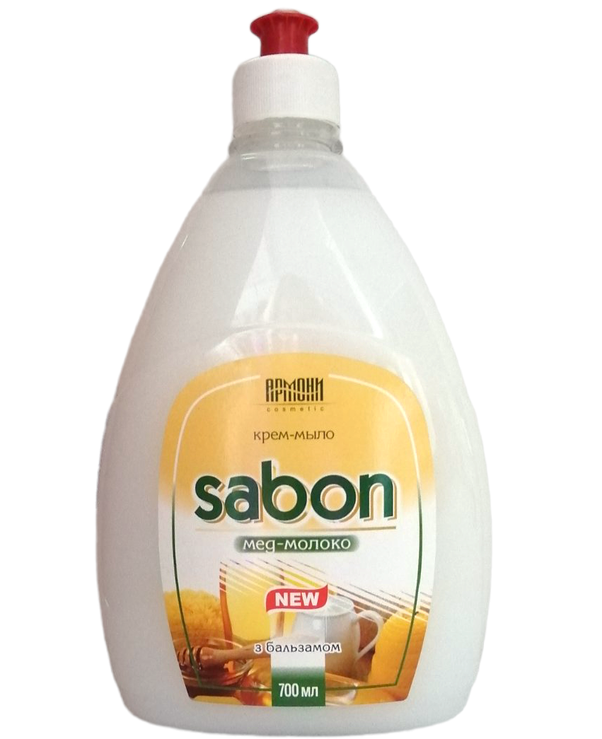 Крем-мыло жидкое Армони Sabon Мед и Молоко запаска 700 мл (8618)