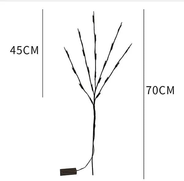 Світильник декоративний UKC Гілки верби 20 світлодіодів 1 шт. Холодний білий (2561978009) - фото 5 Світильник декоративний UKC Гілки верби 20 світлодіодів 1 шт. Холодний білий (2561978009) - фото 5