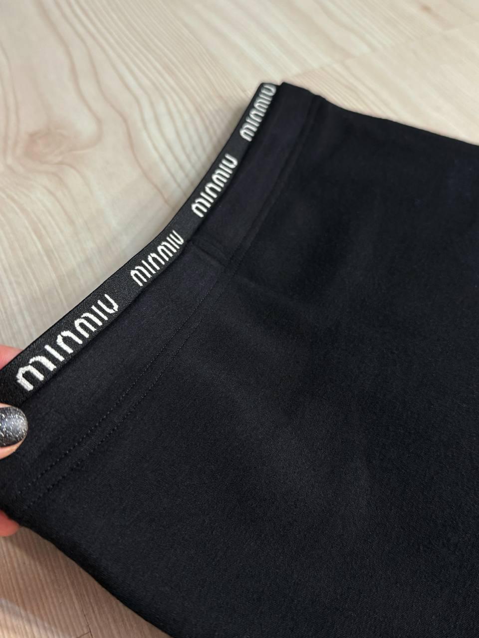 Лосины женские Kenalin 2016 утепленные с резинкой на поясе min min р. 42-48 Черный (5837) - фото 2