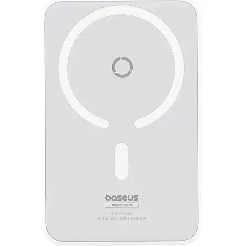 Батарея портативная BASEUS MagPro Magnetic Bracket Wireless Fast-Charging P10064101223-00 5000 mAh 20W White - фото 5