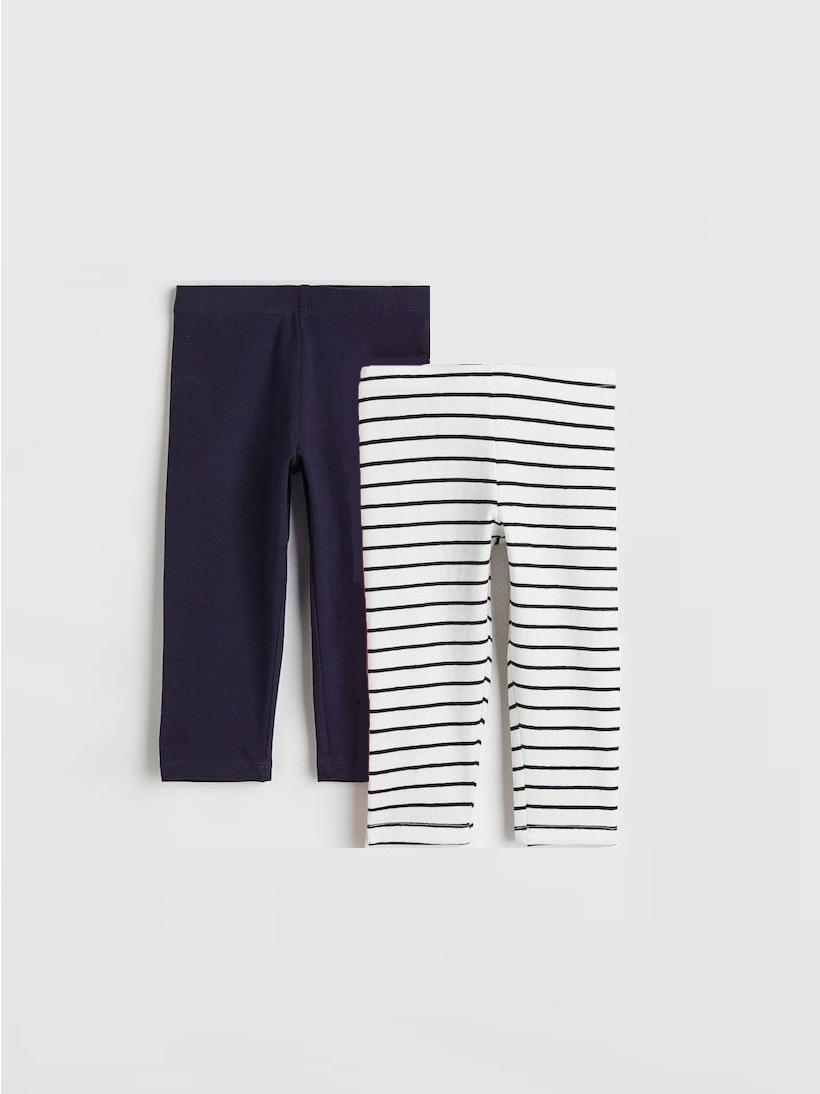 Легінси H&M 2 шт. 128 см Сірий (A3008620216)