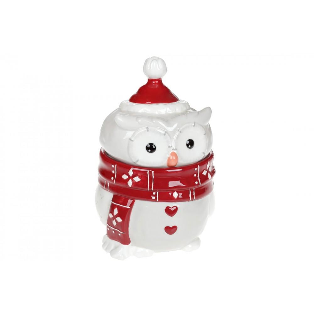 Банка керамическая Мудрая сова с фигурной крышкой 1100 мл (834-301)