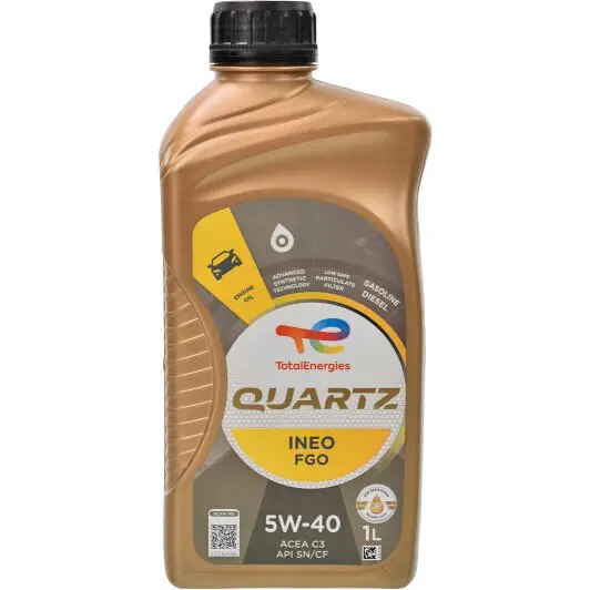 Моторное масло Total QUARTZ INEO FGO 5W-40 1 л (5w40qifgo1l)