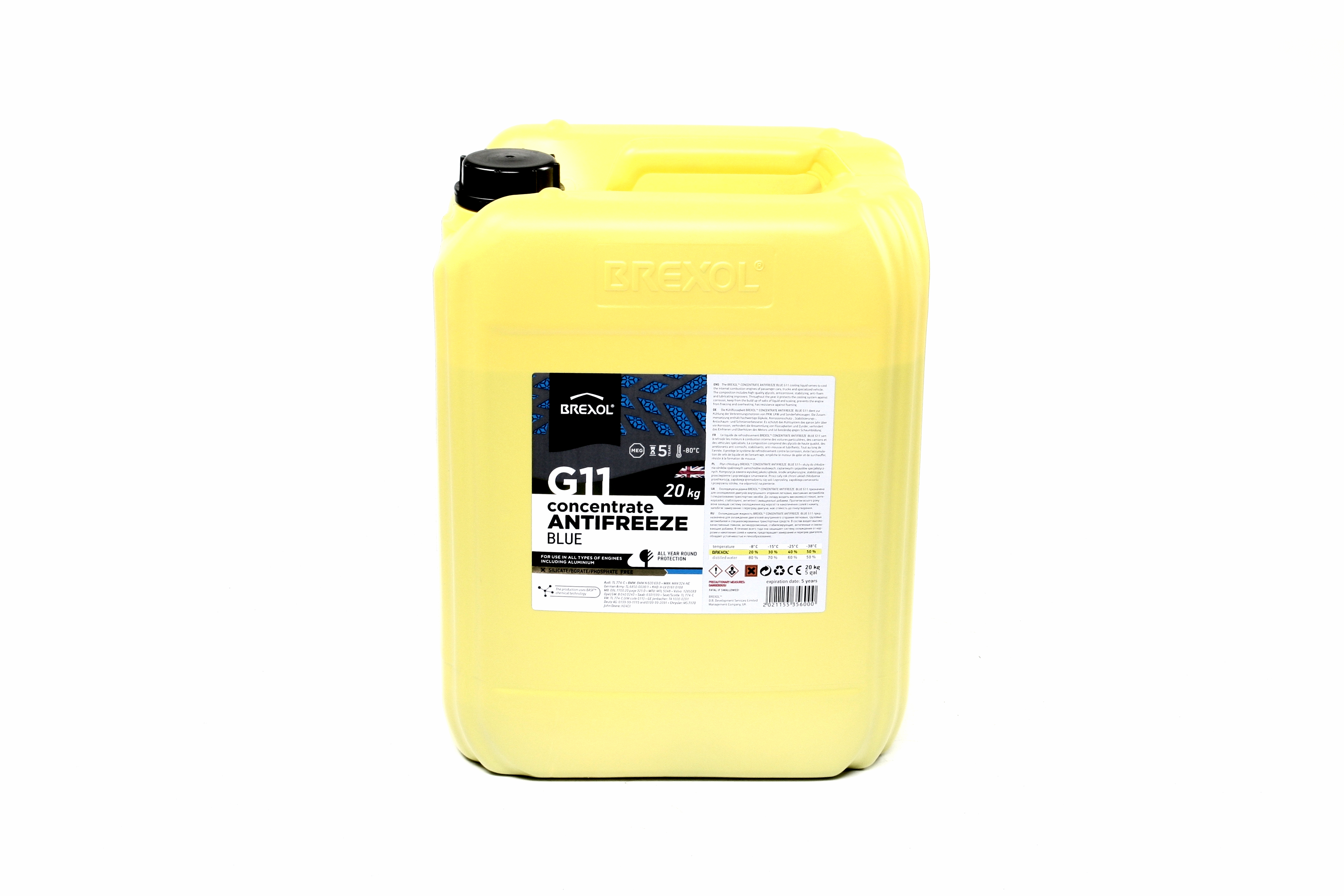 Антифриз Brexol Concentrate G11 -80C 20 кг Blue (antf-034) - фото 1