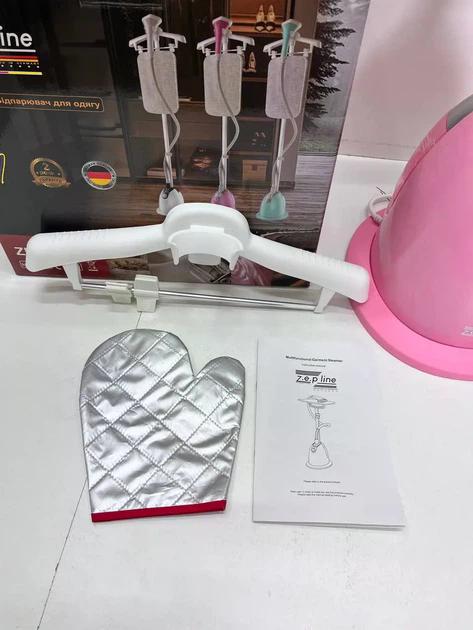 Відпарювач вертикальний для одягу зі стійкою Zepline ZP-130 3000W Рожевий (ZP-130/1) - фото 3 Відпарювач вертикальний для одягу зі стійкою Zepline ZP-130 3000W Рожевий (ZP-130/1) - фото 3
