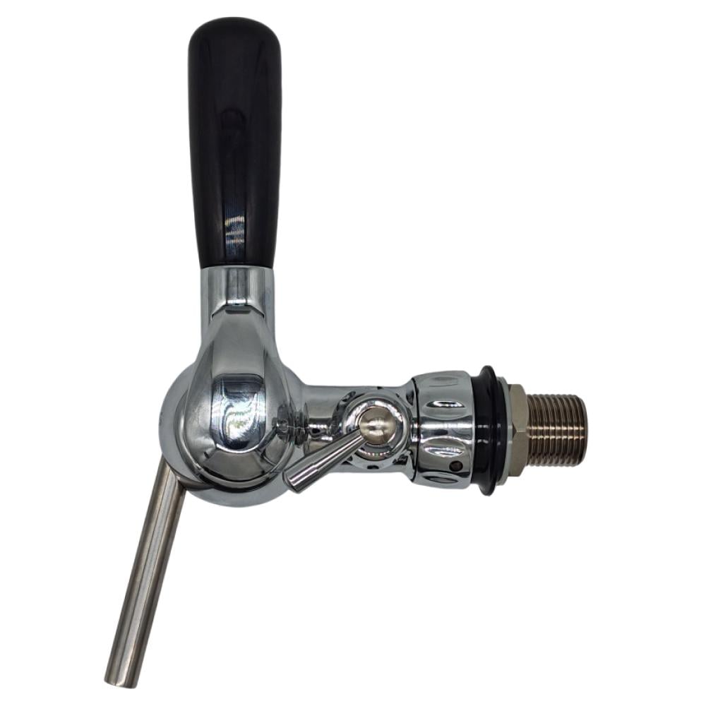 Пивной кран шаровой с компесатором Talos Хром (16902)