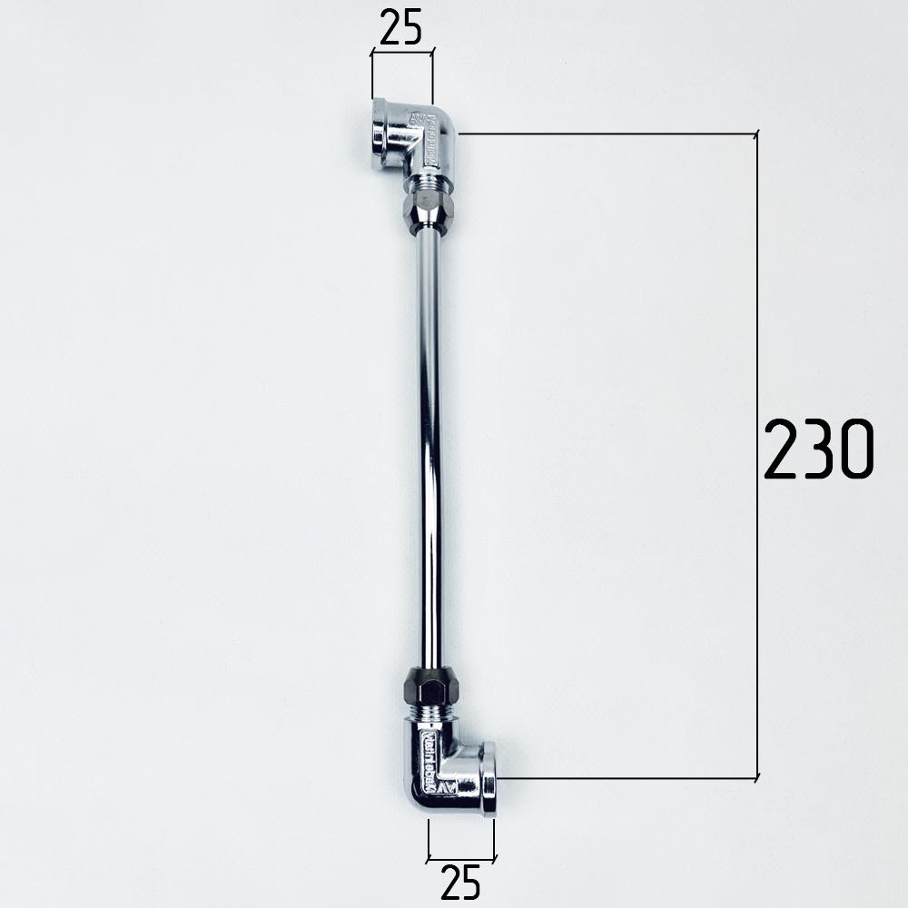 Підводка гнучка Flexy S-подібна мідна ВВ 20 см 1/2" d 10 мм Хром (24767965) - фото 6