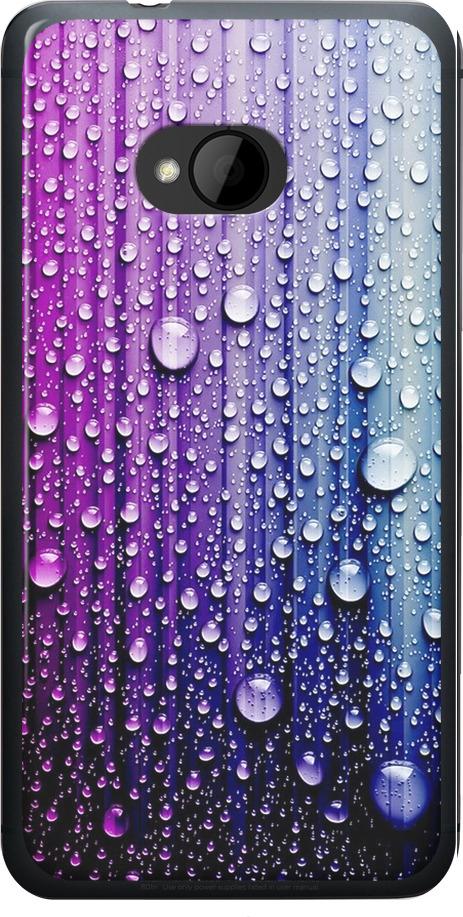 Чехол на HTC One M7 Капли воды (3351u-36-42517)