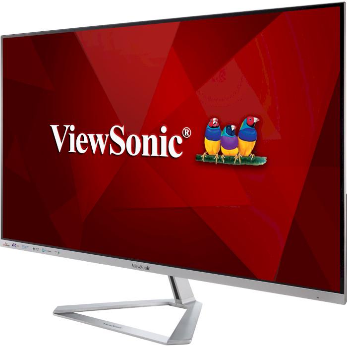 Монітор ViewSonic VX3276-4K-MHD VA безрамковий екран 31,5"Сріблястий (ce68d198) - фото 3