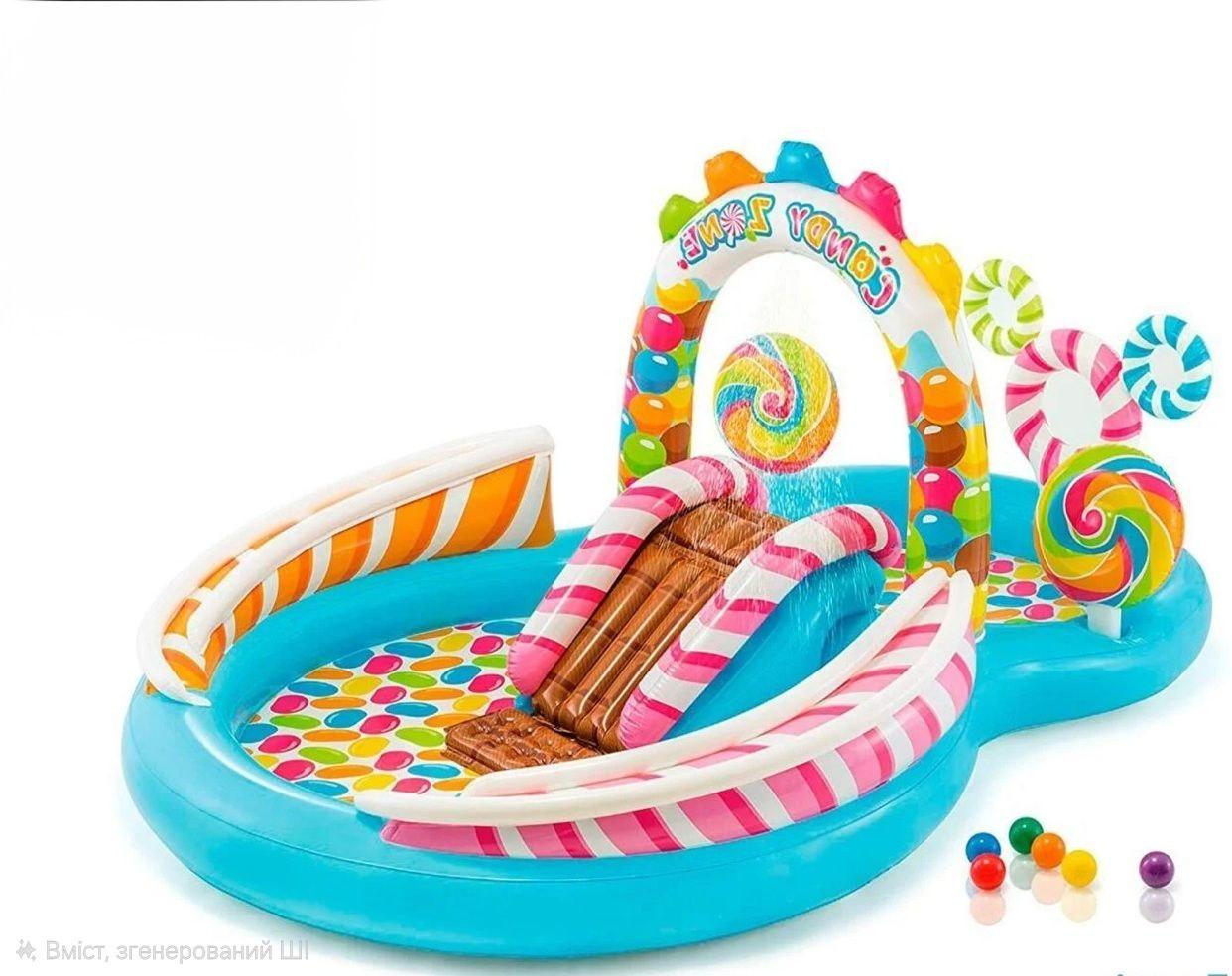 Ігровий центр водний Карамель з двома басейнами (2099) Ігровий центр водний Карамель з двома басейнами (2099)
