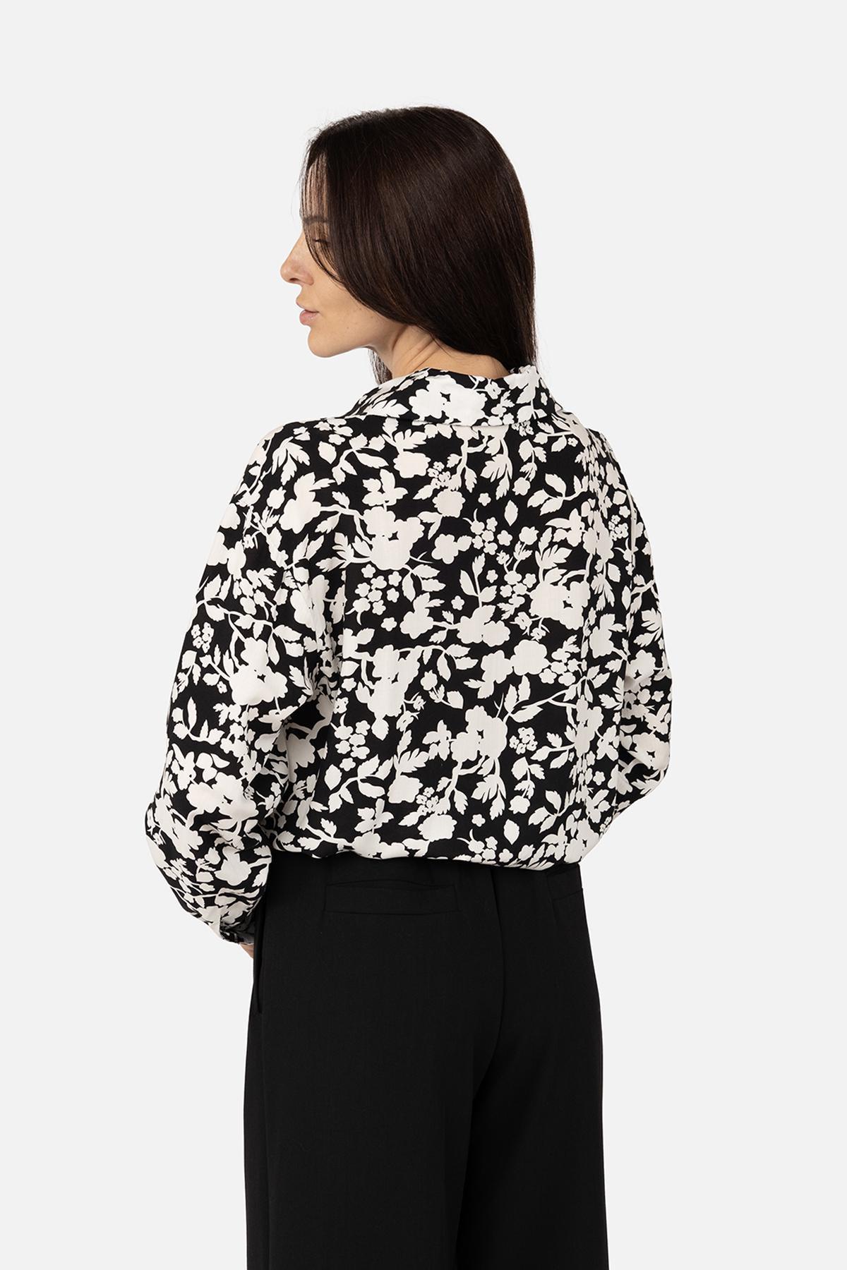 Рубашка женская ЦБ-00270128 р. 42 Черный (SKT001045582) - фото 4