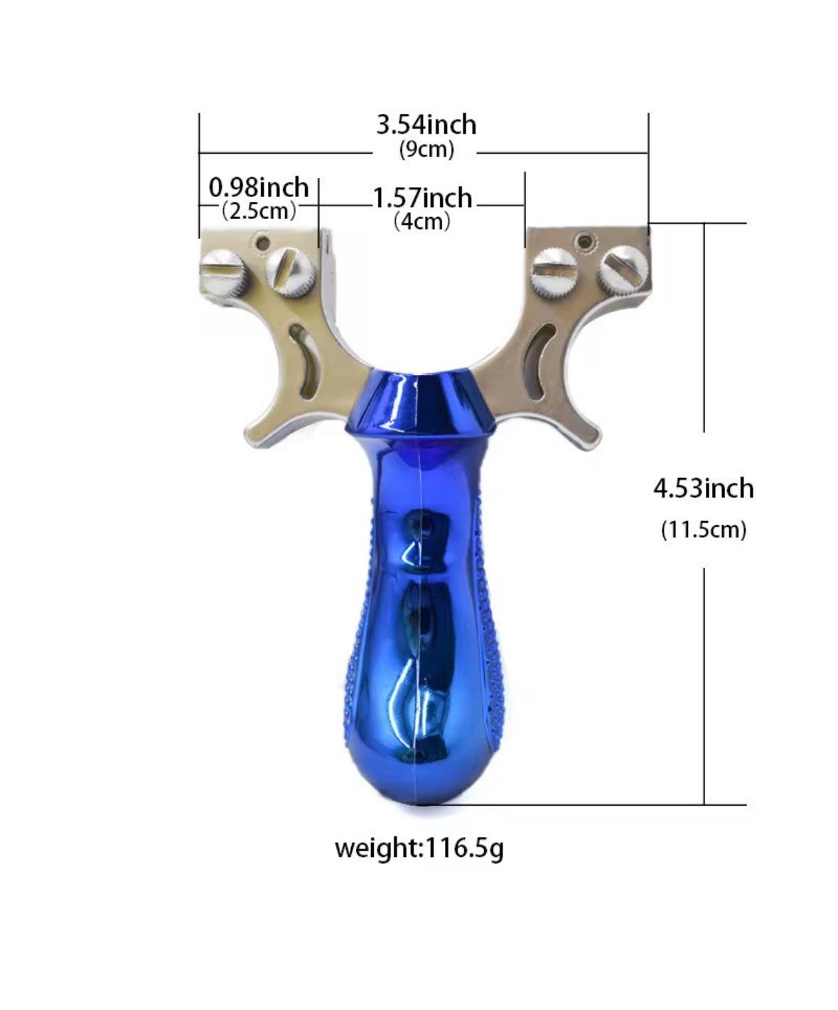 Рогатка ударна спортивна SFU Blue Laser Pro з широким кріпленням (0014) - фото 2