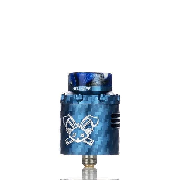 Бак дріпка Hellvape Dead Rabbit 3 RDA 24 мм Carbon Fiber/Blue (15863)