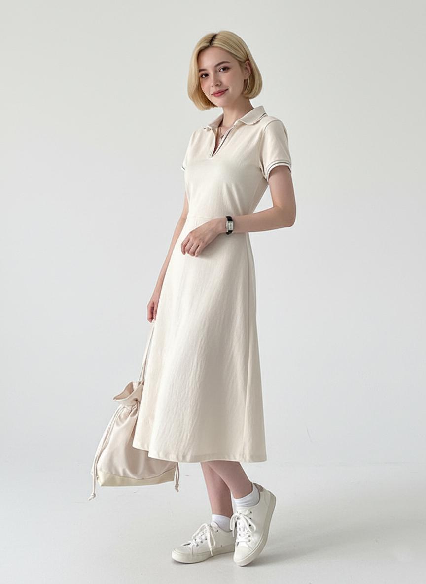 Платье-поло летнее спортивное L (NTF-244-48) - фото 5 Платье-поло летнее спортивное L (NTF-244-48) - фото 5