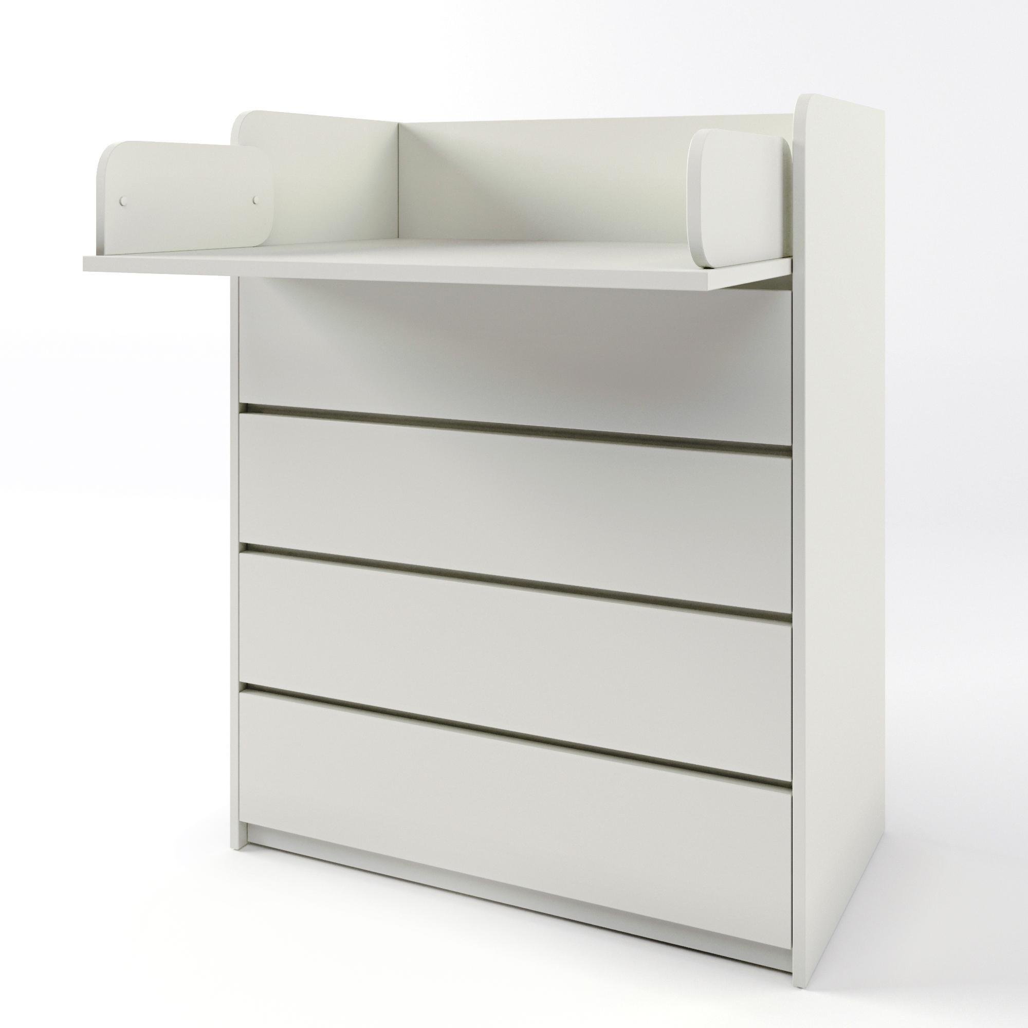 Комод із пеленатором Еверест телескопи 80х45х101,4 см Німфея Альба (EVR-2469) - фото 3