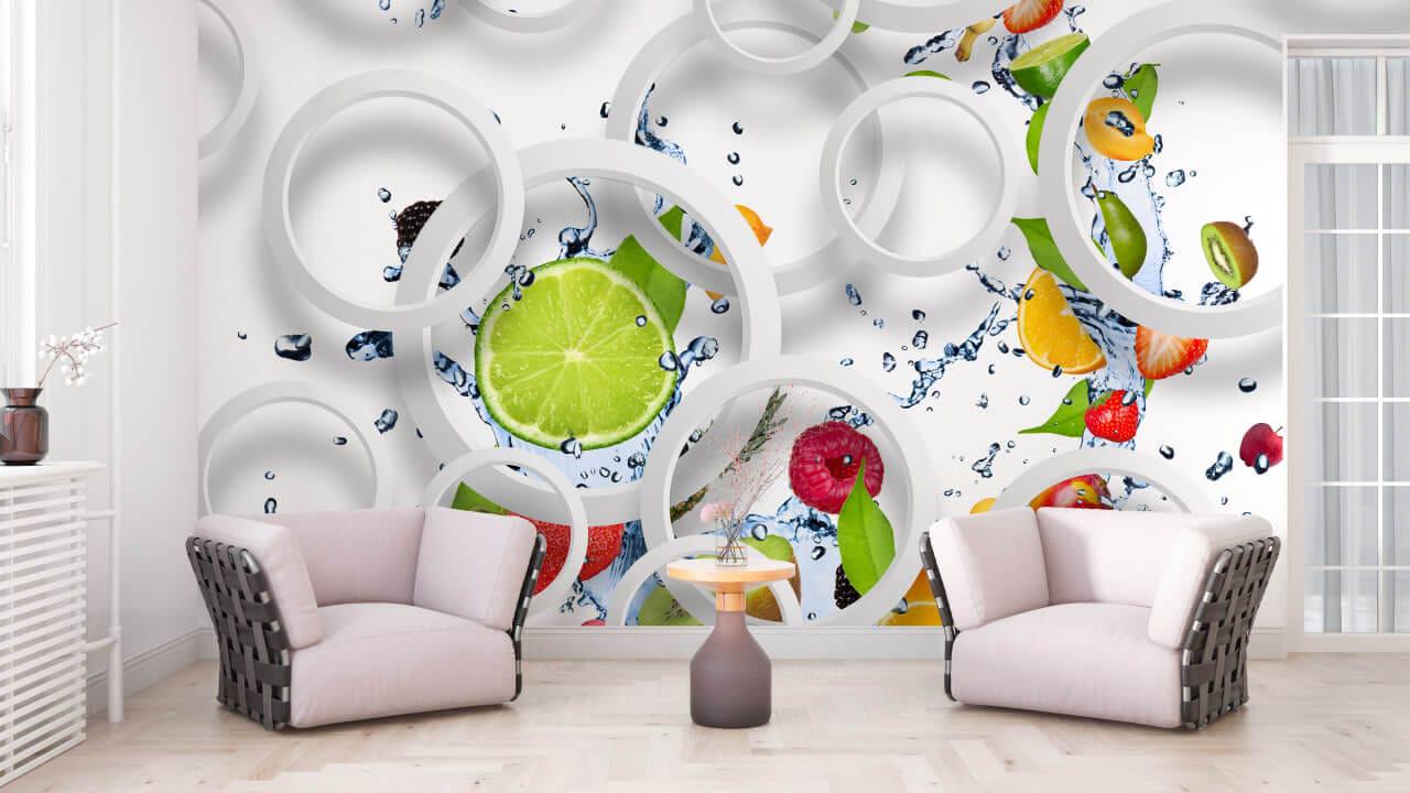 Фотообои флизелиновые Styleo Print-walls Фрукты 069 300х200 см (Pw-069)