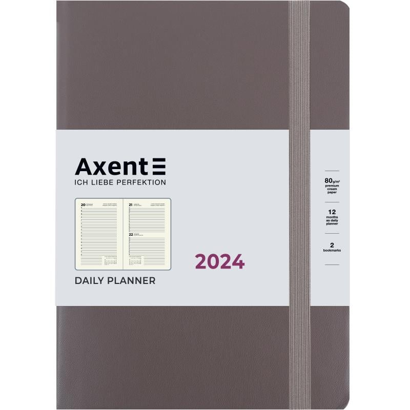 Дневник 2024 Axent Partner Soft Earth Colors А5 184 л. Коричневый (8820-24-01-A)