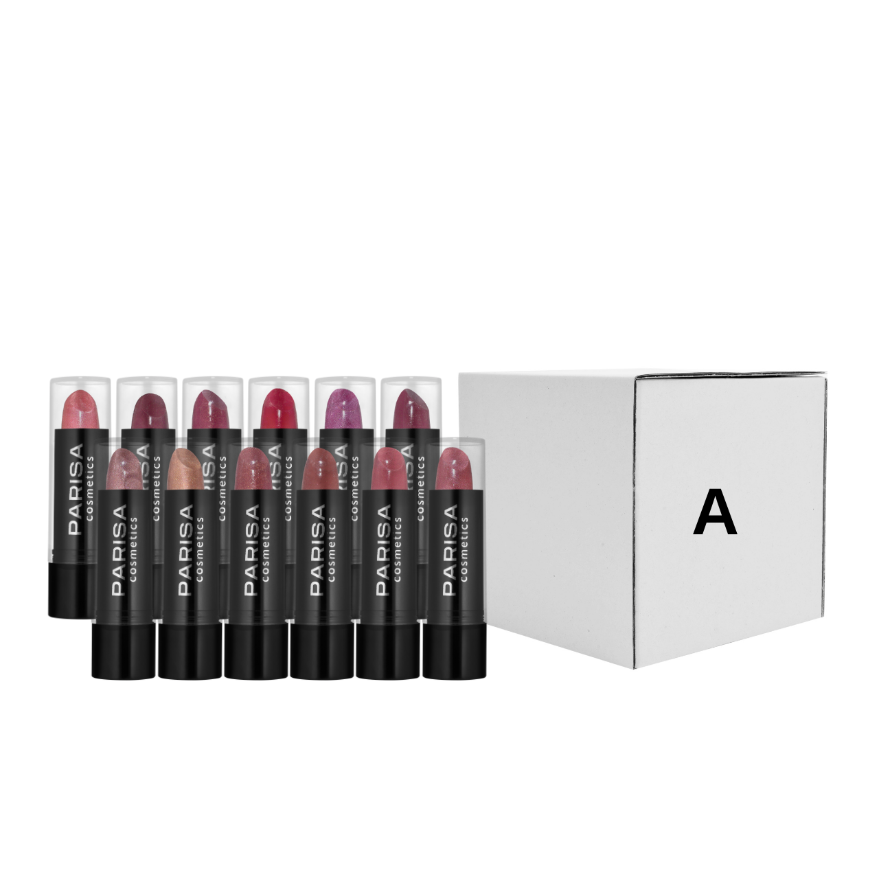 Помади для губ Parisa Cosmetics L06 12 шт. Нюдовий (13350618)