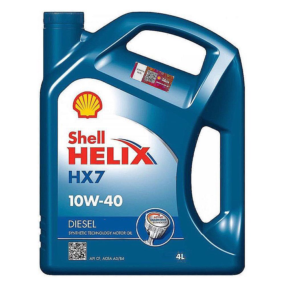 Моторное масло SHELL Helix HX7 Diesel 10W-40 4 л