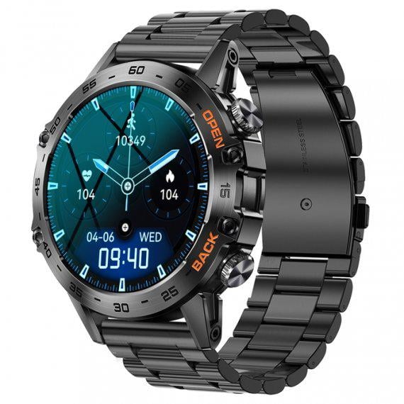 Смарт-годинник UWatch Smart Delta K52 з 2 змінними ремінцями Чорний (110-96-1612) - фото 1