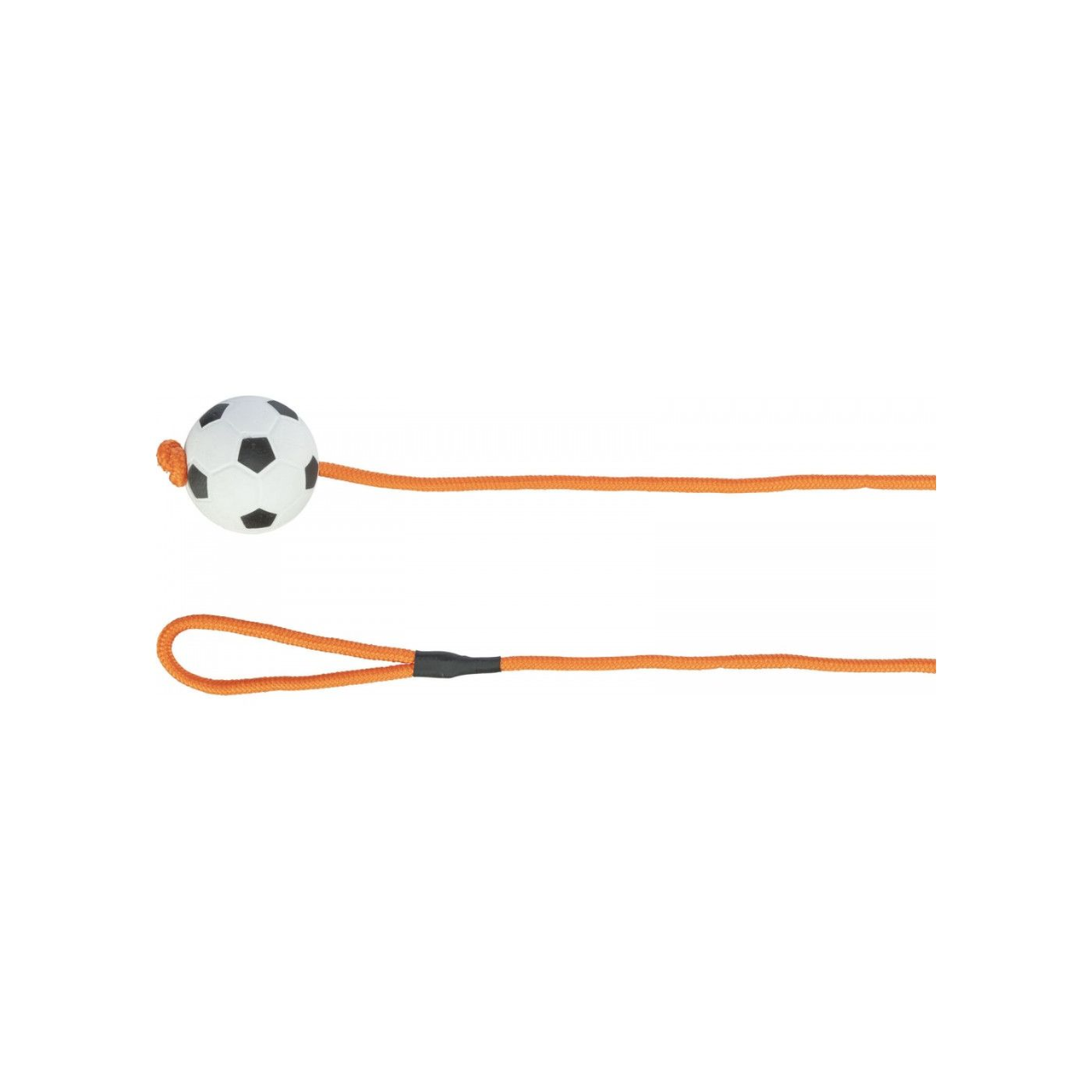 Игрушка для собак Trixie Мяч для дрессировки с канатом и ручкой плавающий резина 6/100 см Оранжевый (4011905033075_1)