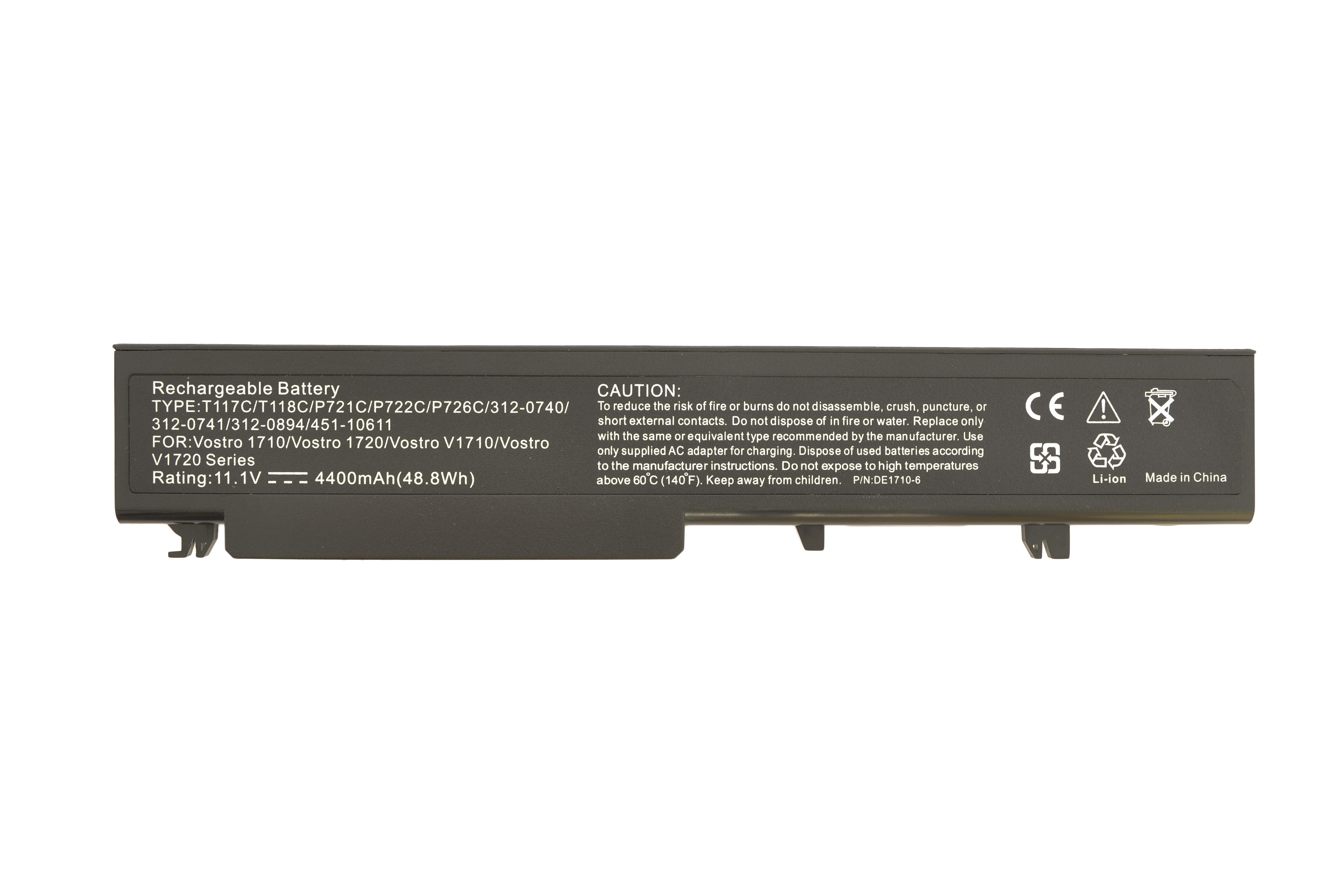 Аккумулятор для ноутбука Dell T118C Vostro 1710 11,1 V 4400 mAh