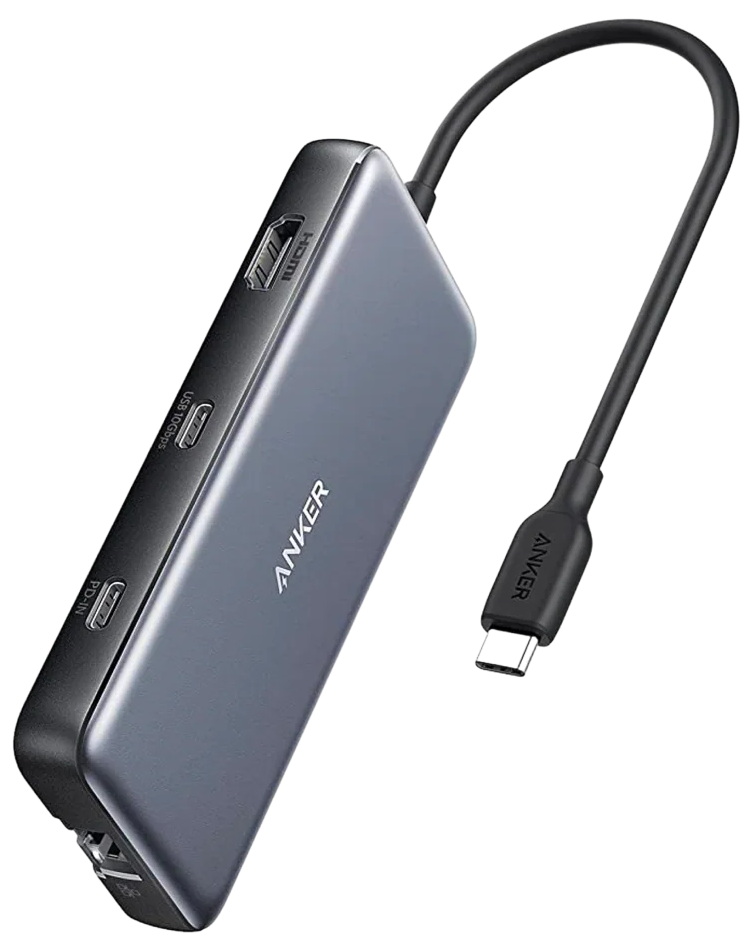 Концентратор Anker PowerExpand 8-in-1 PD in 100W/HDMI/2xUSB-A/USB-C 10Gbps/LAN/SD (UG-A83830A2)
