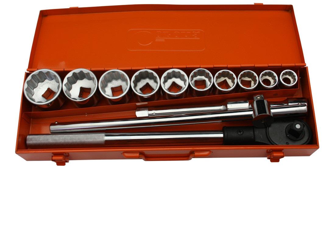 Набор головок с трещоткой Richmann 14 эл для тяжелых работ 3/4" 12 граней 22-50 мм (C2702)