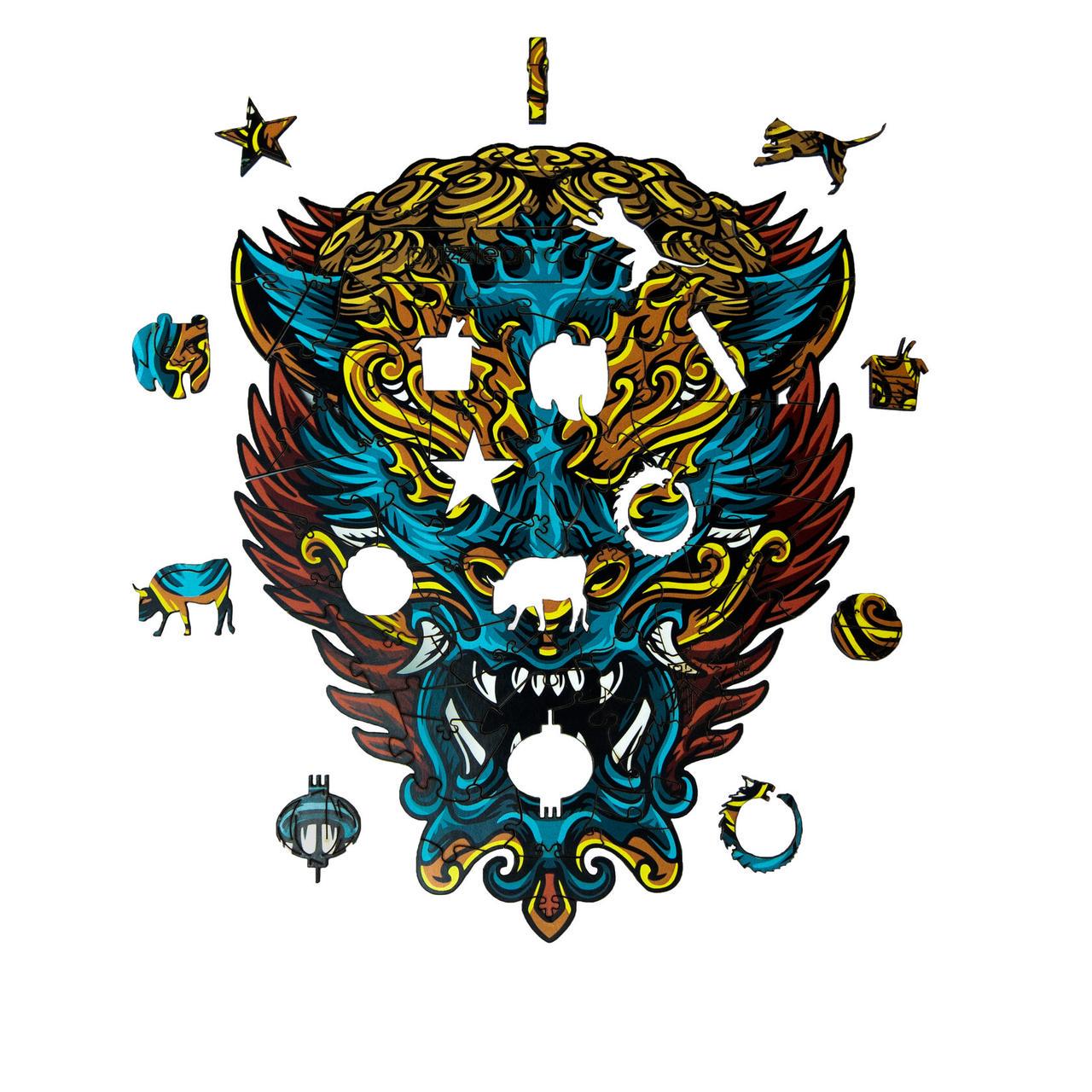 Пазл деревянный Загадочный Дракон А1 (547-5)