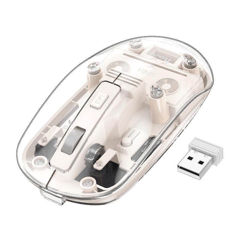 Компьютерная мышка Hoco Mysterious dual-mode silent wireless mouse GM29 2,4G/BT 800/1200/1600 dpi (2827086820)