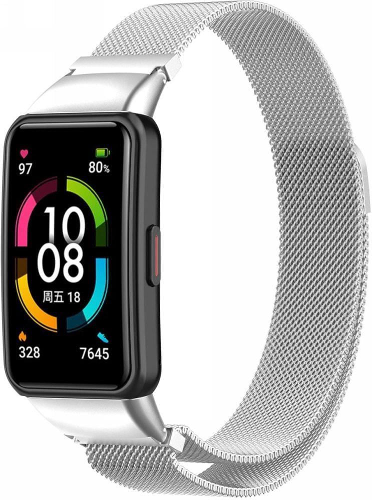 Ремешок Миланская петля Milano для Honor Band 6 Silver (30606-59) Ремешок Миланская петля Milano для Honor Band 6 Silver (30606-59)