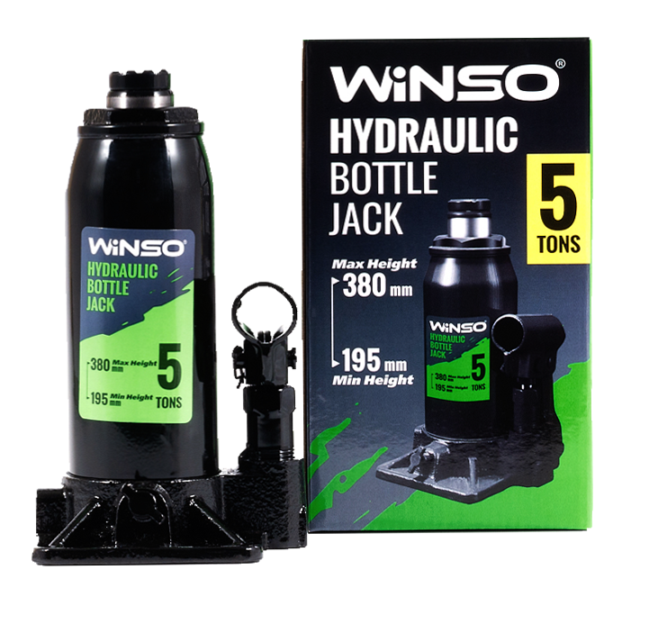 Домкрат гидравлический WINSO 5,0 т 195-380 мм (170500)