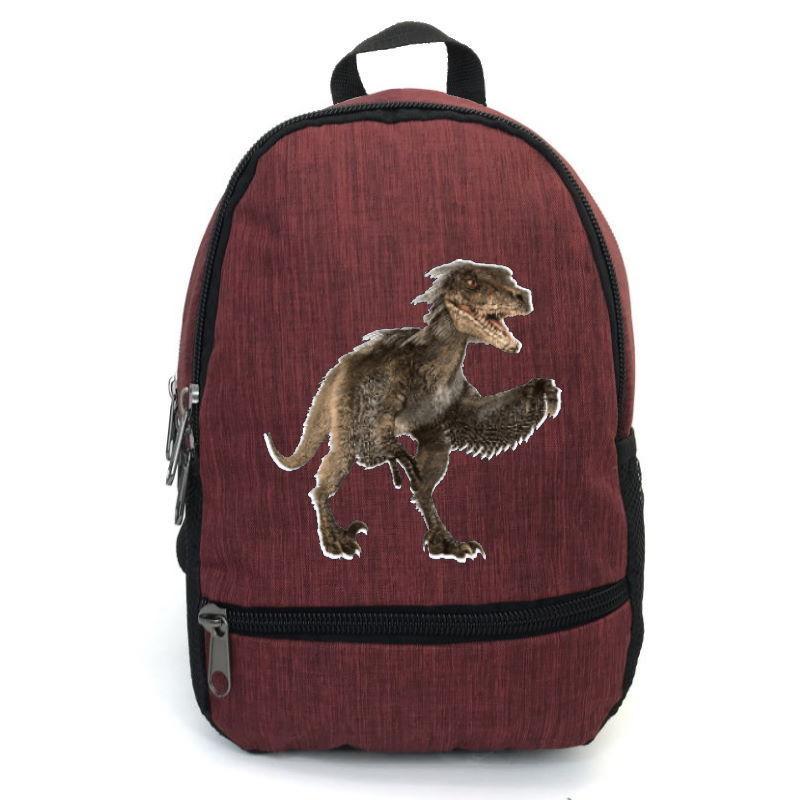 Школьный рюкзак Cappuccino Toys Jurassic World-0011 с принтом Парк Юрского периода 12,5 л Бордовый (1391165813)