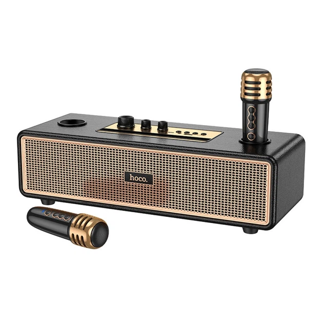 Портативная колонка Hoco BS63 Graceful Wireless Dual-Mic BT Speaker 10Wх2 Black Портативная колонка Hoco BS63 Graceful Wireless Dual-Mic BT Speaker 10Wх2 Black