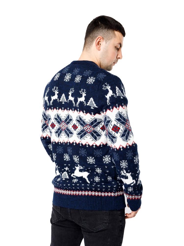 Джемпер чоловічий ЦБ-00233265 р. 50 Синій (SKT000941112) - фото 3 Джемпер чоловічий ЦБ-00233265 р. 50 Синій (SKT000941112) - фото 3