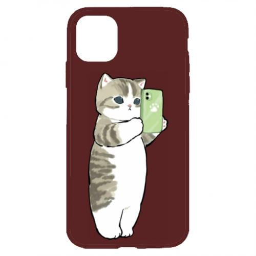 Чехол для iPhone 11 Котик с телефоном