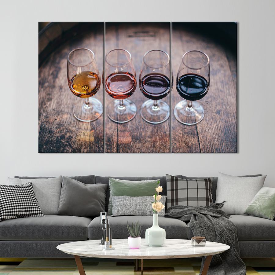 Настенний декор Оттенки виноградного вина 156x100 см (A457-3)