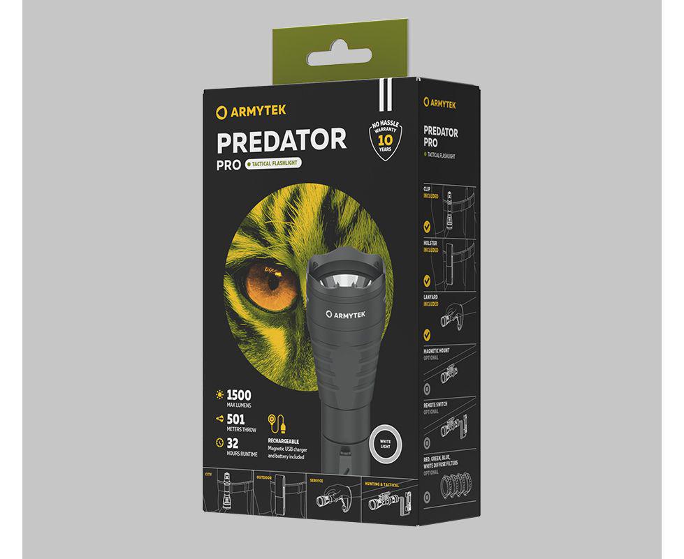 Ліхтар Armytek Predator Pro v3.5 Magnet USB - фото 8 Ліхтар Armytek Predator Pro v3.5 Magnet USB - фото 8