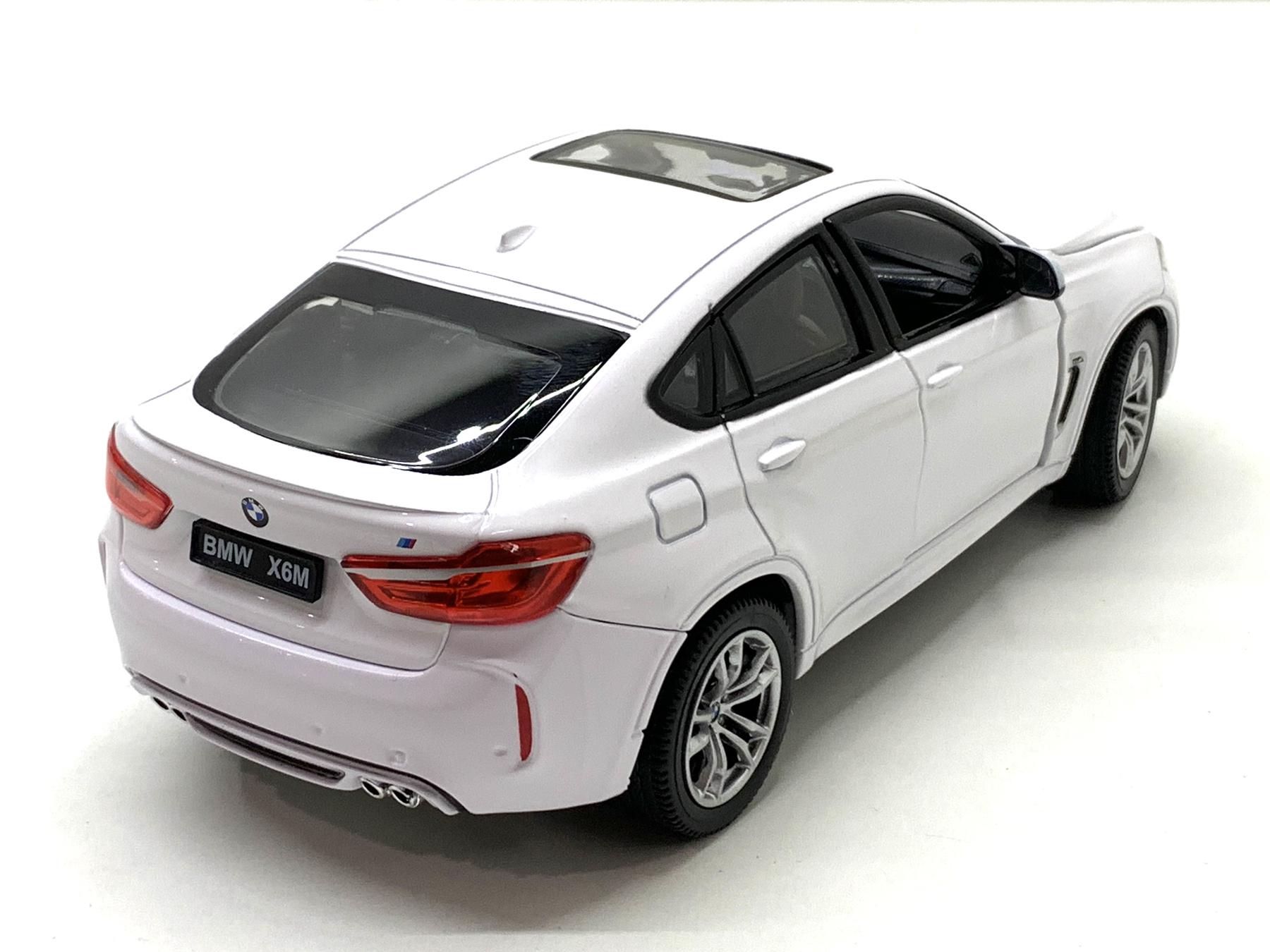 Машина Rastar BMW X6M 1:24 металопластик Білий (56600) - фото 4