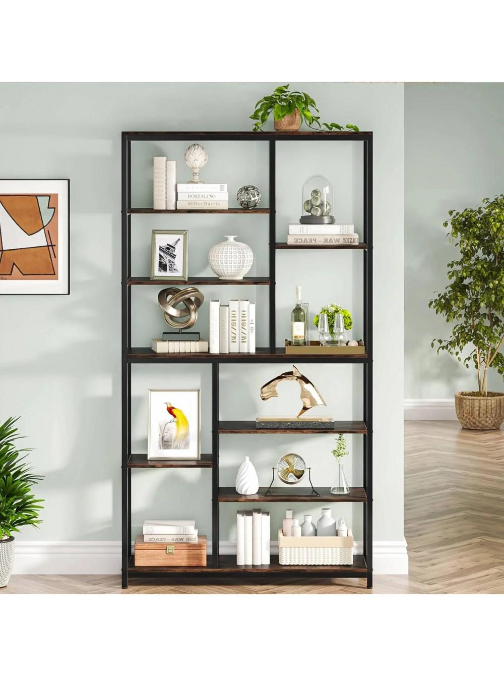 Стеллаж MSM Etagere 5 8-ярусный Коричневый (JW0347) - фото 2 Стеллаж MSM Etagere 5 8-ярусный Коричневый (JW0347) - фото 2