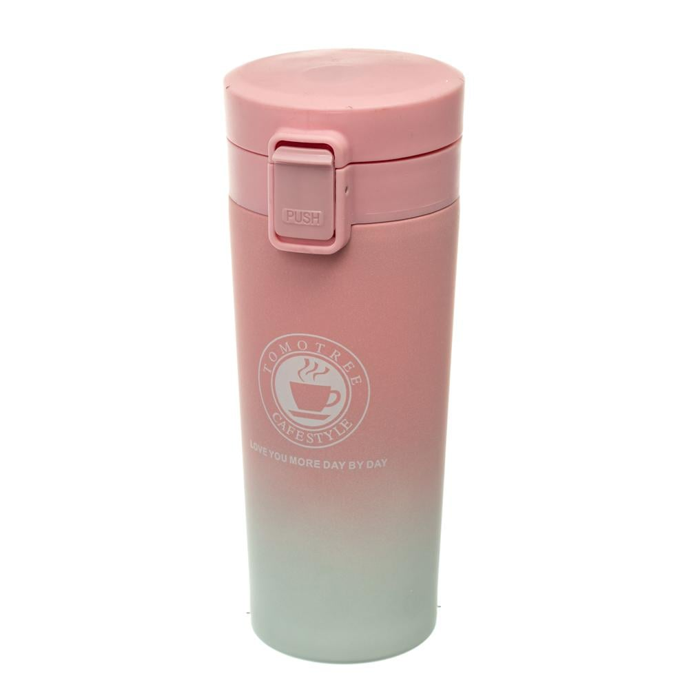 Термокружка из нержавеющей стали с фильтром 500 мл Розово-белый (17551) - фото 4
