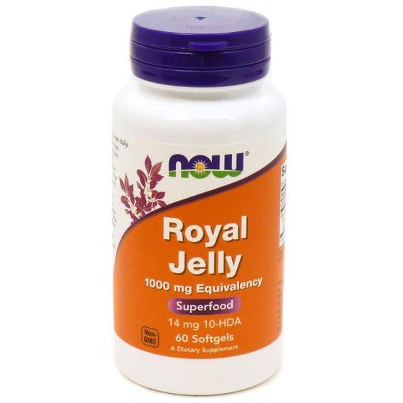 Натуральна добавка для імунітету NOW Foods Royal Jelly 1000 мг 60 Softgels