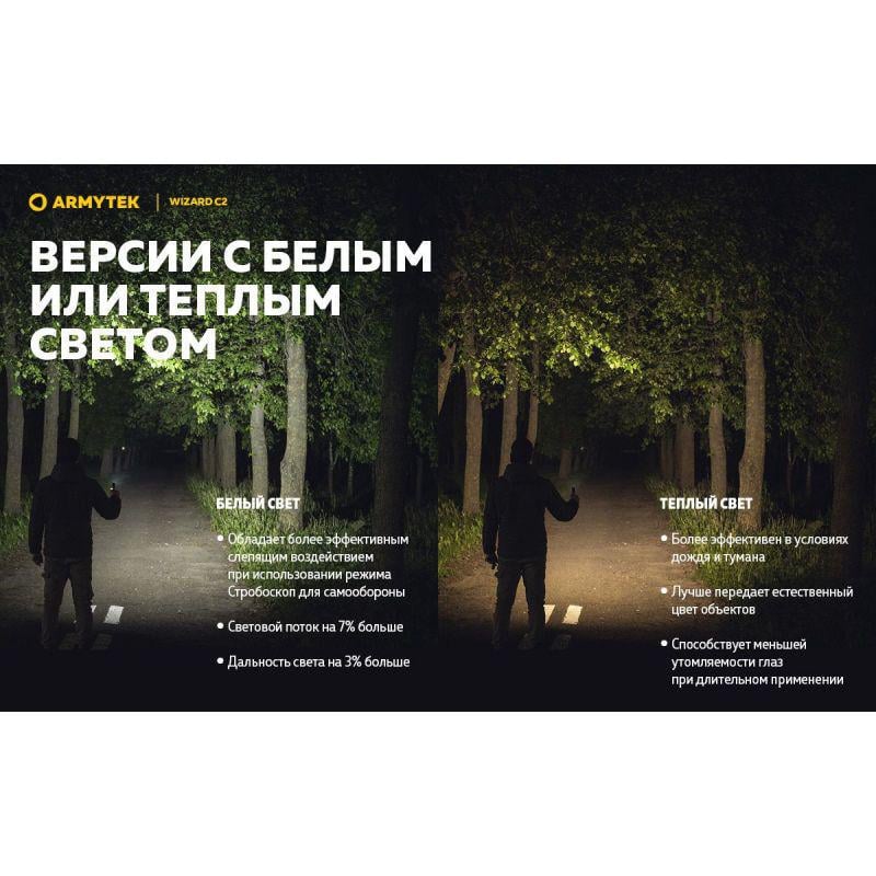 Ліхтар налобний Armytek Wizard v4 C2 Magnet USB (WARM) - фото 23 Ліхтар налобний Armytek Wizard v4 C2 Magnet USB (WARM) - фото 23