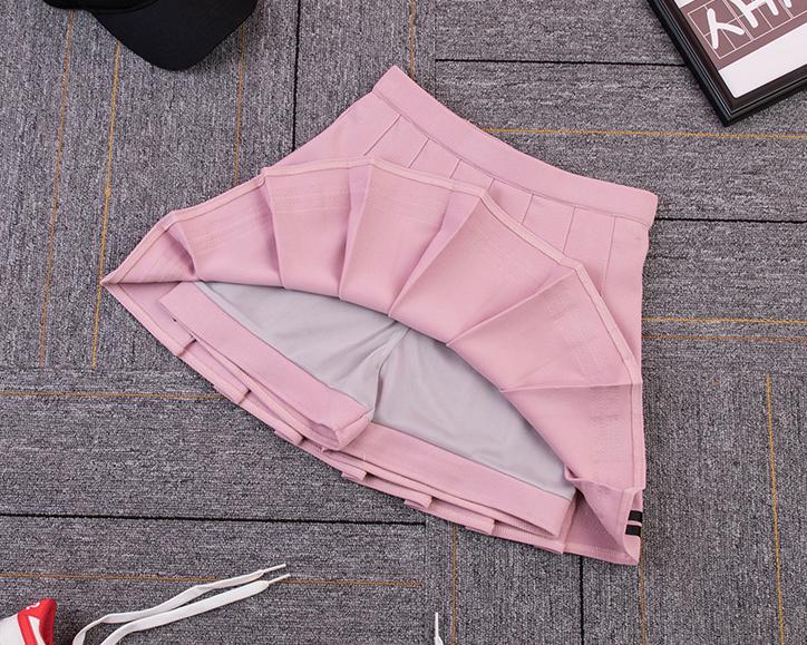 Спідниця зі складками в смужку XL Рожевий (9697765) - фото 2