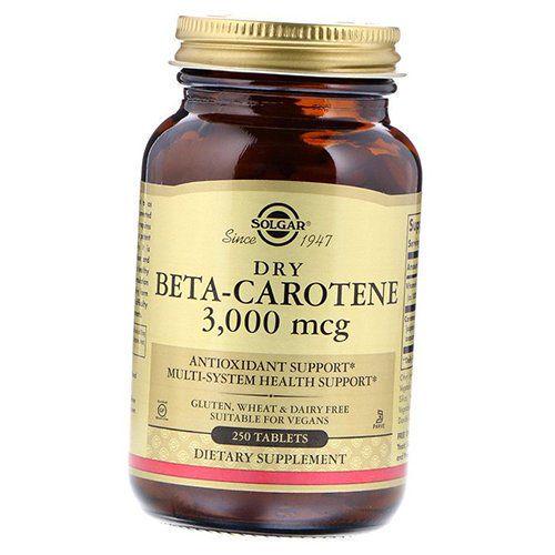 Витамины Dry Beta-Carotene 3000 250 таблеток (72313022)