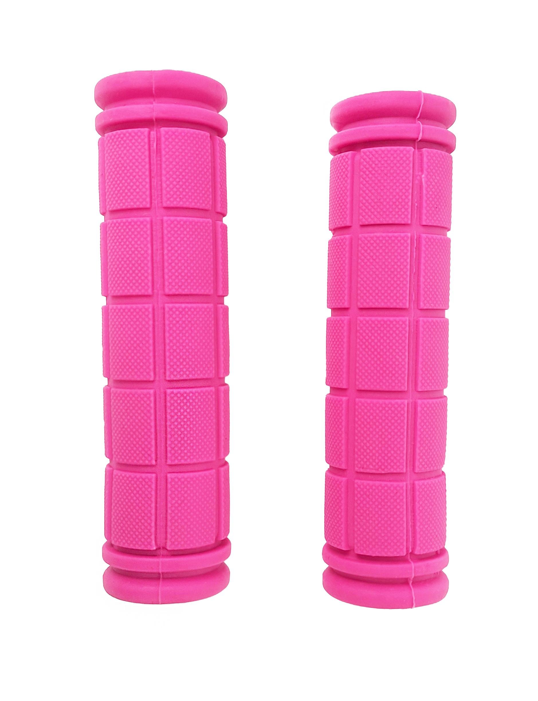 Грипсы силиконовые с рифлением прямые 120 мм Розовый (G0000961)
